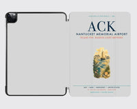 Thumbnail for Nantucket Memorial Airport (ACK) design on light gray ipad tablet case