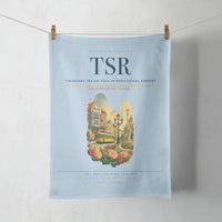 Thumbnail for Timișoara Traian Vuia International Airport (TSR) design on light blue towel