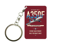 Thumbnail for Airbus A350F Key Chain design on dark red key chain