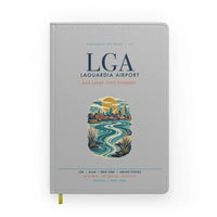 Thumbnail for New York LaGuardia Airport (LGA) design on light gray notebook