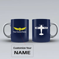Thumbnail for Customisable Eat Sleep Fly & Propeller Mug - view 5
