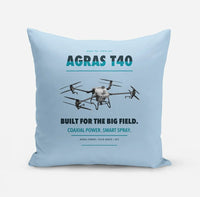 Thumbnail for DJI Agras T40 design on light blue pillow