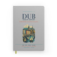 Thumbnail for Dublin Airport (DUB) design on light gray notebook