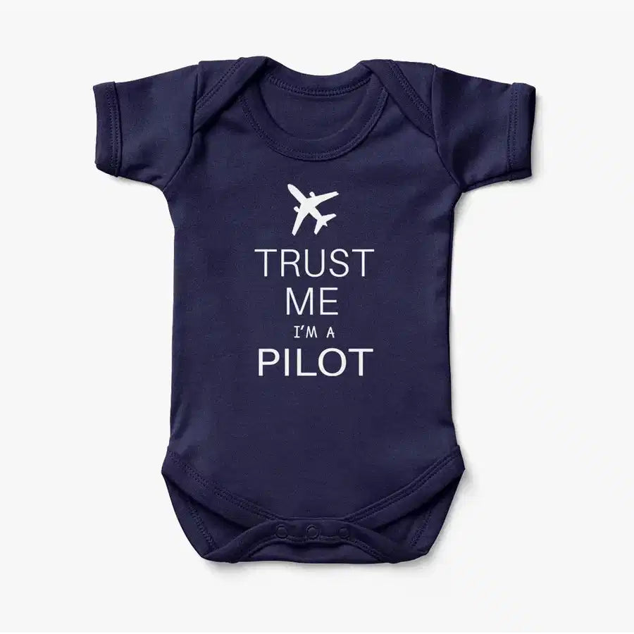 Trust Me I'm A Pilot Baby Bodysuit - view 5