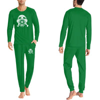 Thumbnail for Skeleton Pilot men pajamas - Green