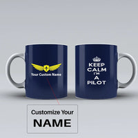 Thumbnail for Customisable Keep Calm I'm A Pilot Mug - view 5