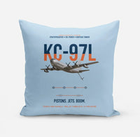 Thumbnail for KC-97L STRATOFREIGHTER design on light blue pillow