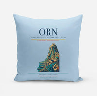 Thumbnail for Ahmed Ben Bella Airport (ORN) design on light blue pillow