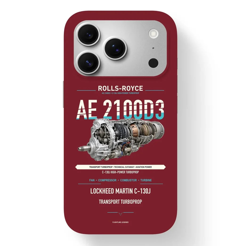 AE 2100D3 Case design on dark red iphone case