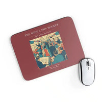 Thumbnail for VINTAGE G4467 - The Wide Cabin Mockup - Designed Mouse Pads design on darkred rectangle