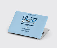 Thumbnail for Fairchild Hiller FH-227B design on light blue MacBook case