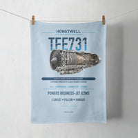 Thumbnail for TFE731 design on light blue towel