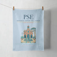Thumbnail for Mercedita Airport (PSE) design on light blue towel