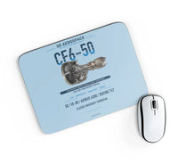 Thumbnail for CF6-50 design on light blue rectangle mouse pad