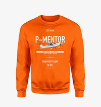 Thumbnail for Tecnam P-Mentor design on orange sweatshirt
