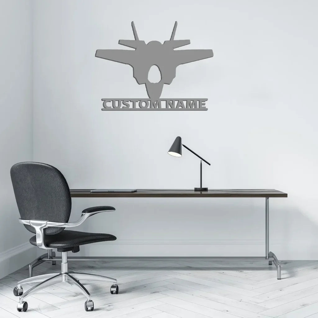 Customisable Aircraft Silhouette Metal Sign - view 5