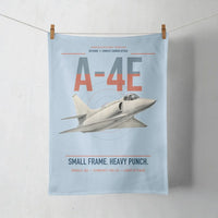 Thumbnail for A-4E Skyhawk design on light blue towel