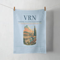 Thumbnail for Verona Villafranca Airport (VRN) design on light blue towel