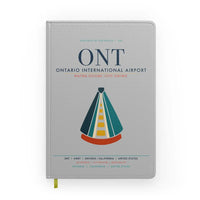 Thumbnail for Ontario International Airport (ONT) design on light gray notebook