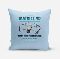 Thumbnail for DJI Matrice 4D design on light blue pillow