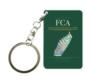 Thumbnail for Glacier Park International Airport (FCA) design on dark green key chain