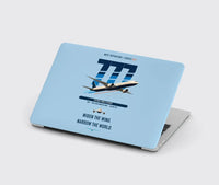 Thumbnail for Boeing 777-9 design on light blue MacBook case