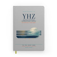 Thumbnail for Halifax Stanfield International Airport (YHZ) design on light gray notebook