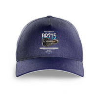 Thumbnail for BR715 design on dark blue printed hat