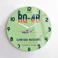Thumbnail for RQ-4B Global Hawk design on light green no frame wall clock