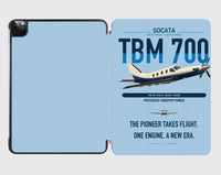 Thumbnail for Socata TBM 700 design on light blue ipad tablet case