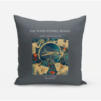 Thumbnail for VINTAGE G4174 - The Wind Tunnel Model - Designed Pillows design on gray