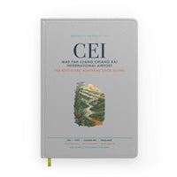 Thumbnail for Mae Fah Luang Chiang Rai International Airport (CEI) design on light gray notebook