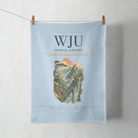 Thumbnail for Wonju Airport (WJU) design on light blue towel