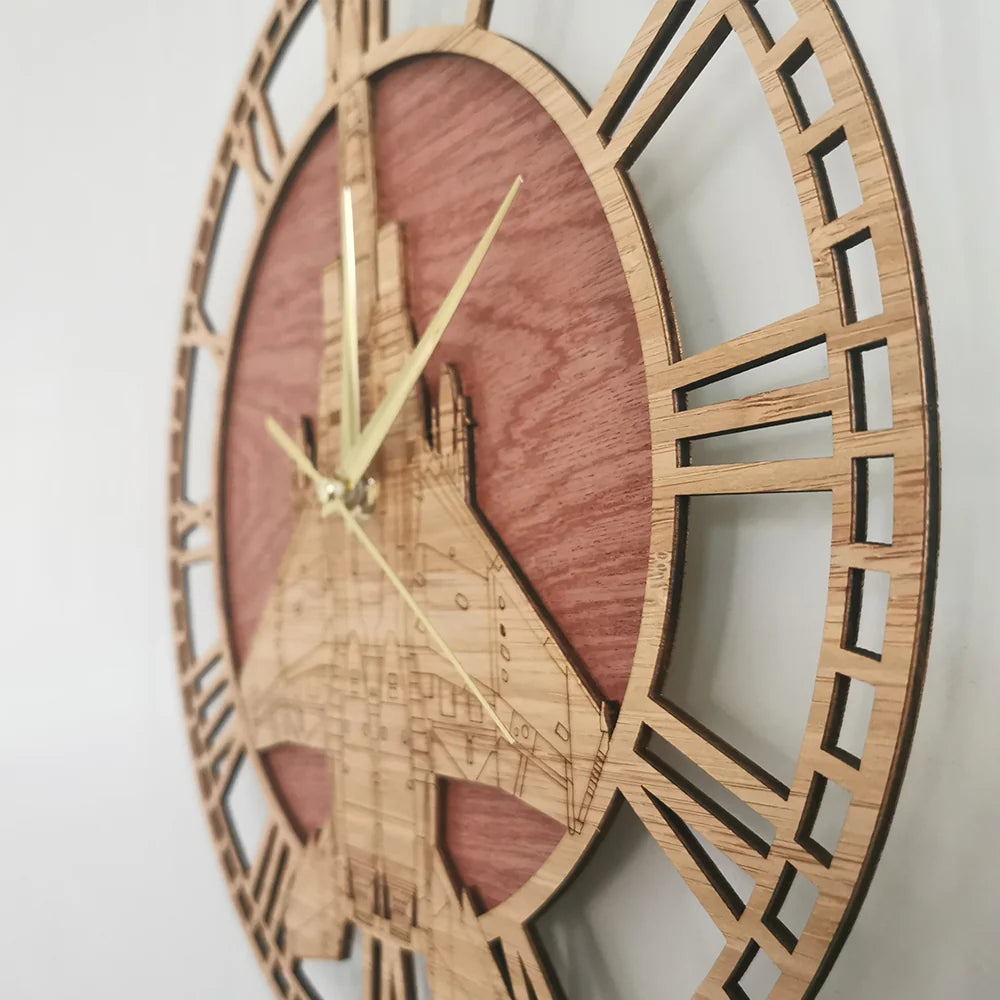 Customisable Super Cool Fighter Jet Wall Clock - view 5