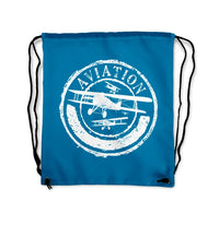 Thumbnail for Aviation Lovers Drawstring Bag - view 5