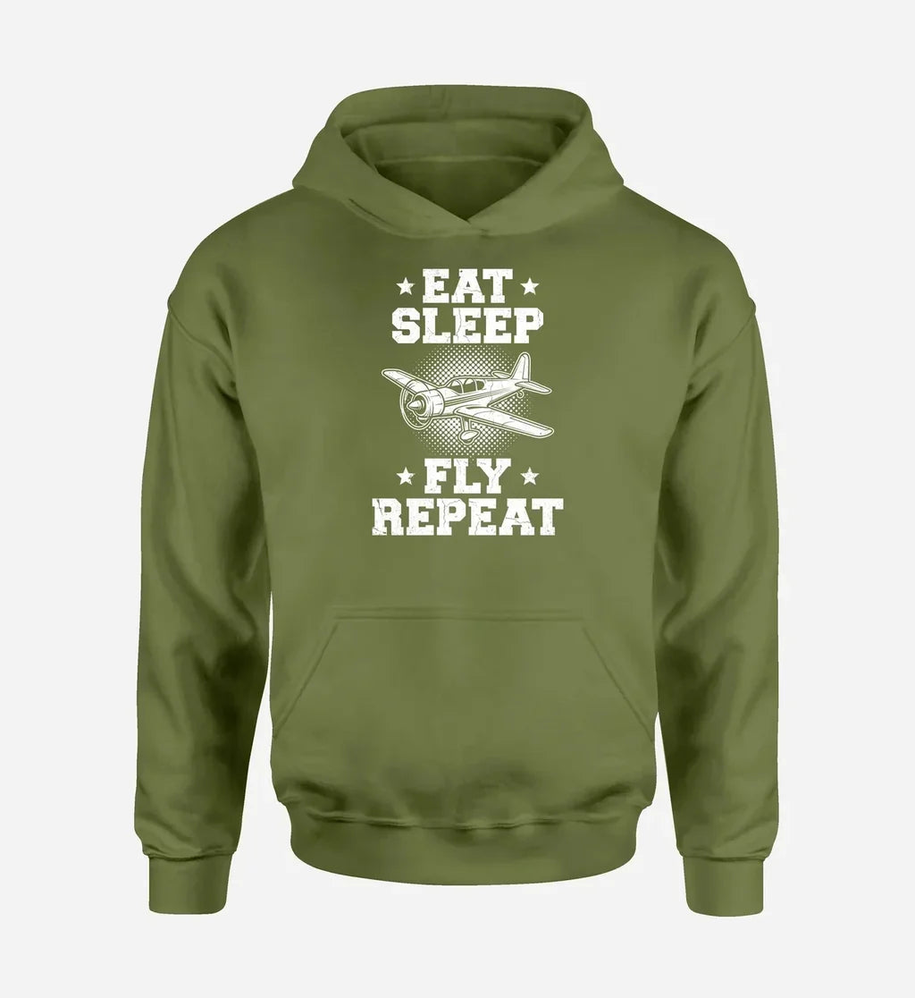 Eat Sleep Fly Repeat - Green Army