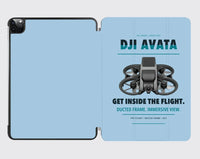 Thumbnail for DJI Avata design on light blue ipad tablet case