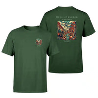 Thumbnail for VINTAGE G4285 - The Canyon Mail Hook - Double-Side T-Shirt design on darkgreen double side t shirt