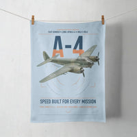 Thumbnail for Junkers Ju 88A-4 design on light blue towel