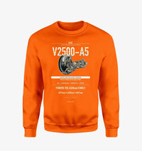 Thumbnail for V2500-A5 design on orange sweatshirt