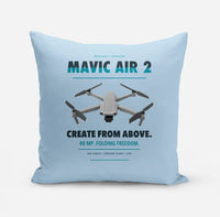 Thumbnail for DJI Mavic Air 2 design on light blue pillow