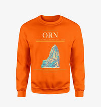 Thumbnail for Ahmed Ben Bella Airport (ORN) design on orange sweatshirt