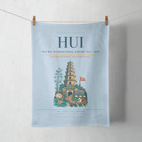 Thumbnail for Phu Bai International Airport (HUI) design on light blue towel