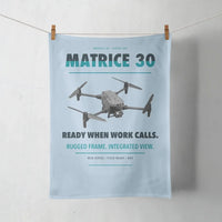 Thumbnail for DJI Matrice 30 design on light blue towel