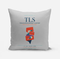 Thumbnail for Toulouse-Blagnac Airport (TLS) design on light gray pillow