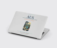 Thumbnail for Austin-Bergstrom International Airport (AUS) design on light gray MacBook case