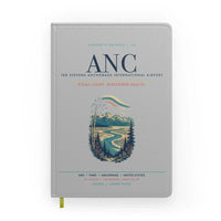 Thumbnail for Ted Stevens Anchorage International Airport (ANC) design on light gray notebook