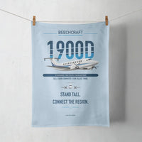 Thumbnail for Beechcraft 1900D design on light blue towel