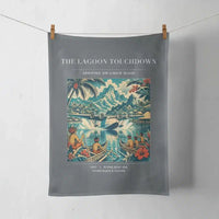 Thumbnail for VINTAGE G4181 - The Lagoon Touchdown - Designed Towels design on gray
