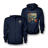 Thumbnail for VINTAGE G4120 - The Autumn Shuttle - Premium Zipped Hoodie design on navyblue